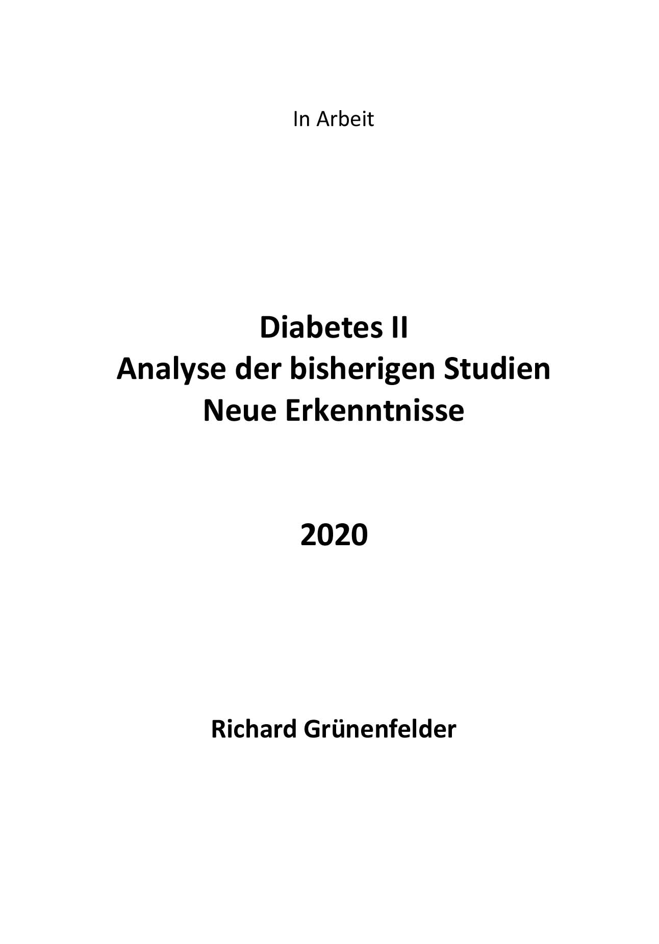 Analyse Diabetes II
